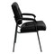 Emma and Oliver Faux Leather Executive Reception Chair with Powder Coated Frame